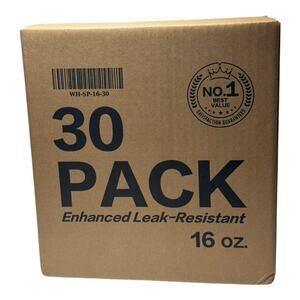 30 Pack 16oz Deli Food Storage Containers w/ Lids Leak Resistant BPA Free